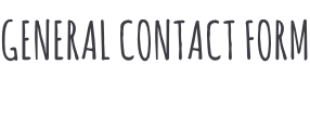 General Contact Form